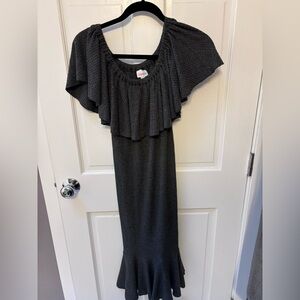 Lularoe knit off the shoulder dress like new